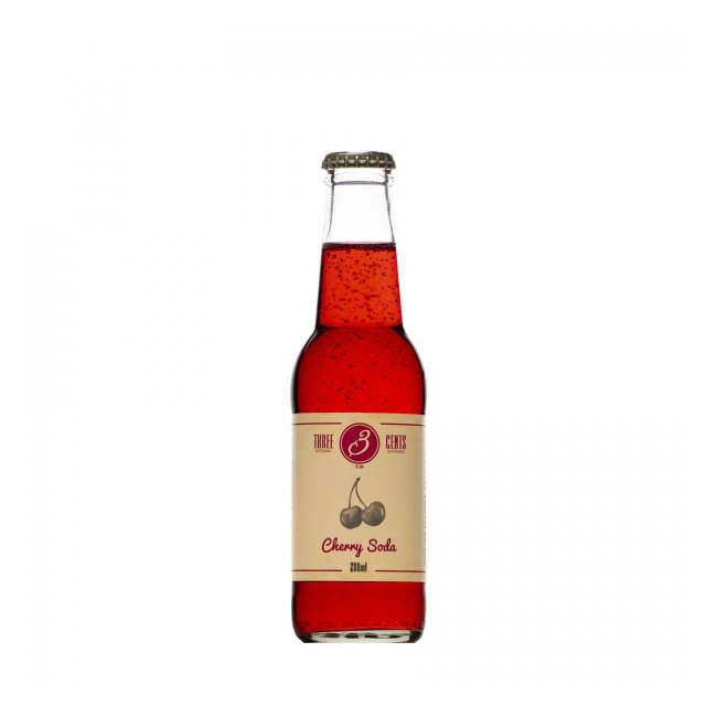 THREE CENTS CHERRY SODA 24X200ML Cava365.gr