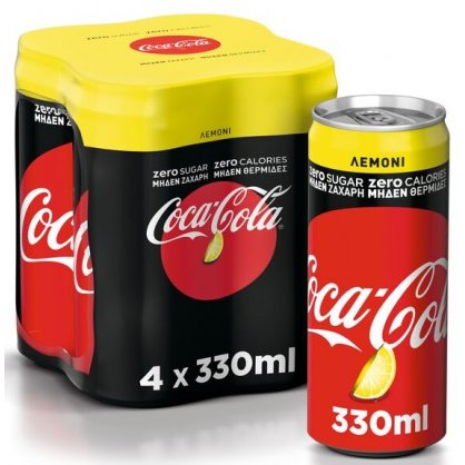 COCA ZERO LEMON 24X330ML Cava365.gr