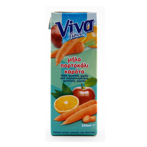 VIVA ΚΑΡΟΤΟ-ΜΗΛΟ-ΠΟΡΤΟΚΑΛΙ 27Χ250ML Cava365.gr