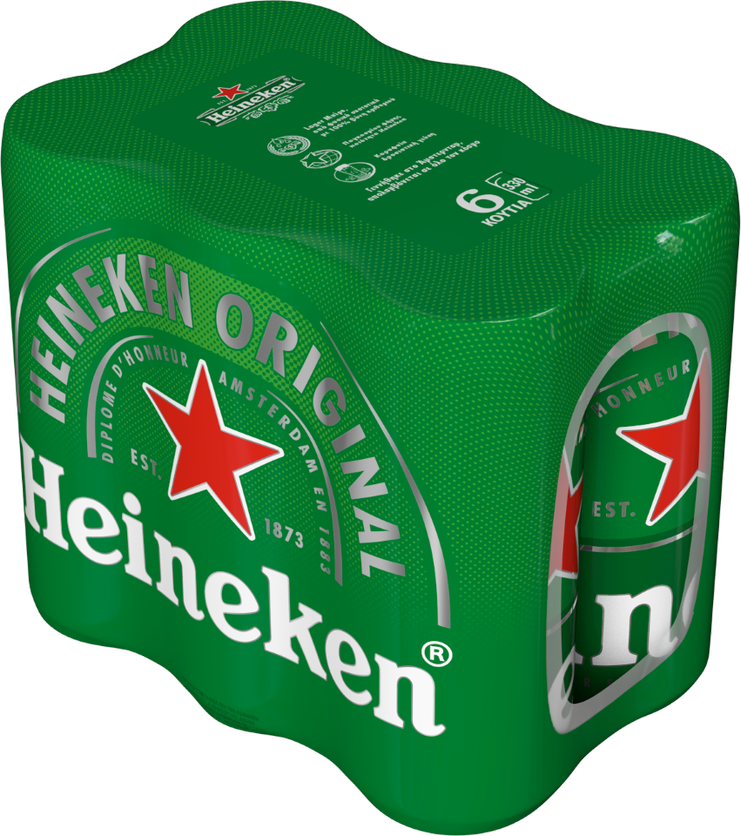 HEINEKEN ΚΟΥΤΙ 24X330ML (4*6pack) Cava365.gr