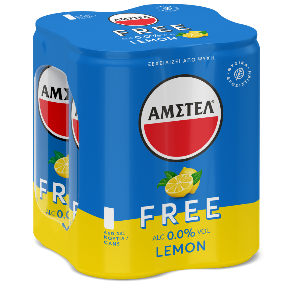 AMSTEL FREE  lemon Κουτί 4(6x330ml) Cava365.gr