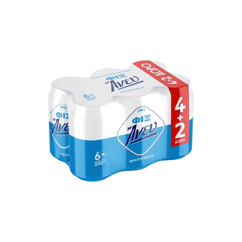 FIX ΑΝΕΥ ΚΟΥΤΙ 24/330ML 4X6PACK 4+2 Cava365.gr