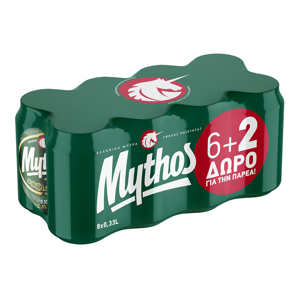 MYTHOS KOYTI 24/330ML 3x8PACK 6+2 ΔΩΡ Cava365.gr