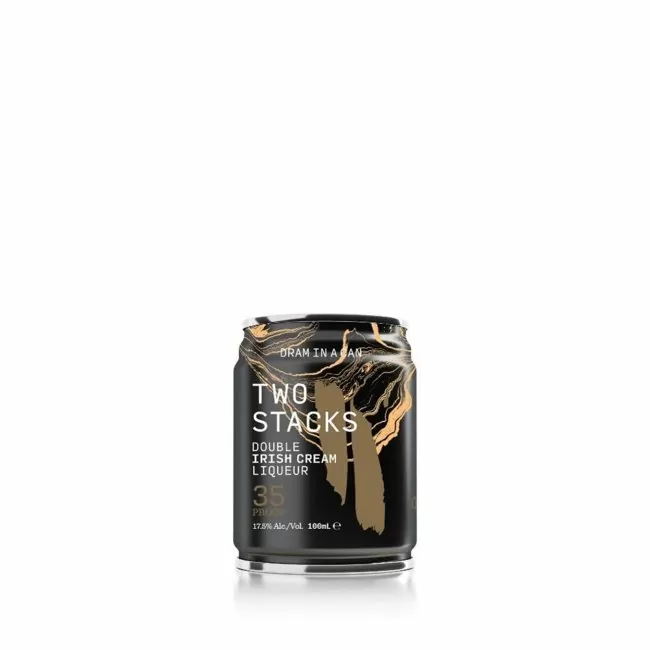 TWO STACKS DRAM IN A CAN DOUPLE IRISH CREAM LIQUEUR 100ML Cava365.gr