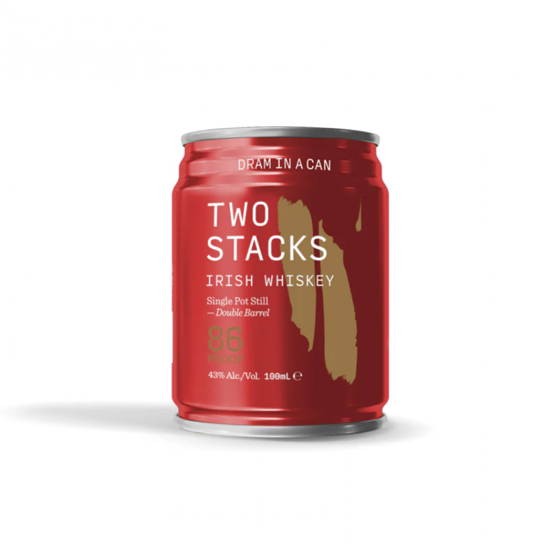 TWO STACKS DRAM IN A CAN SINGLE POT STILL DOUBLE BARREL RED 100ML Cava365.gr