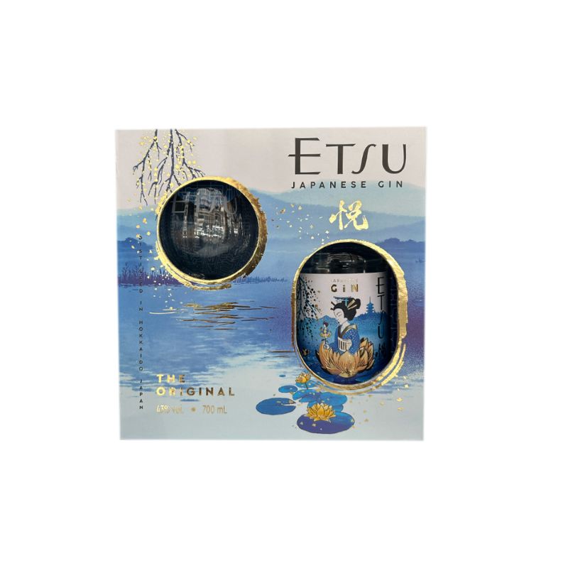 ETSU JAPANESE GIN GIFT PACK 43% 70cl Cava365.gr
