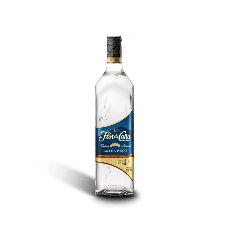 Flor de cana 4y extra seco 40%alc 700ml Cava365.gr