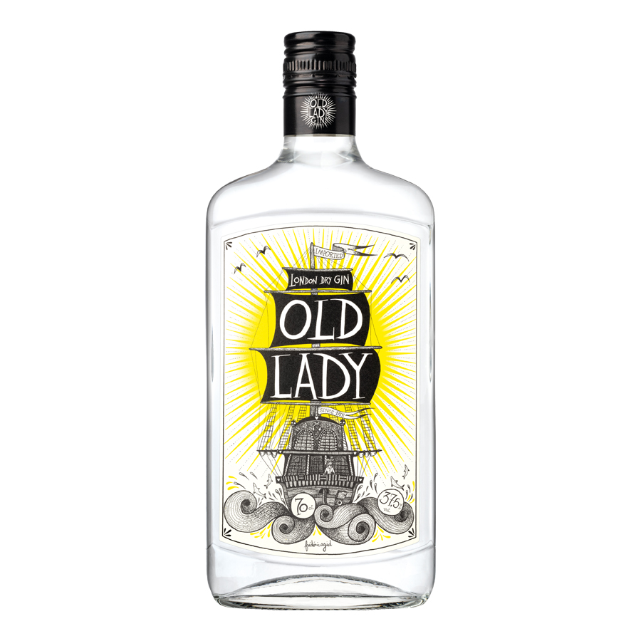 OLD LADY  LONDON DRY GIN 37,5% 0,7L Cava365.gr