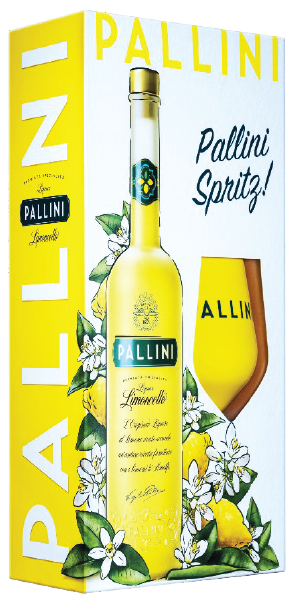 PALLINI LIMONCELLO SPRITZ PACK WITH GLASS 500ml 26% Cava365.gr