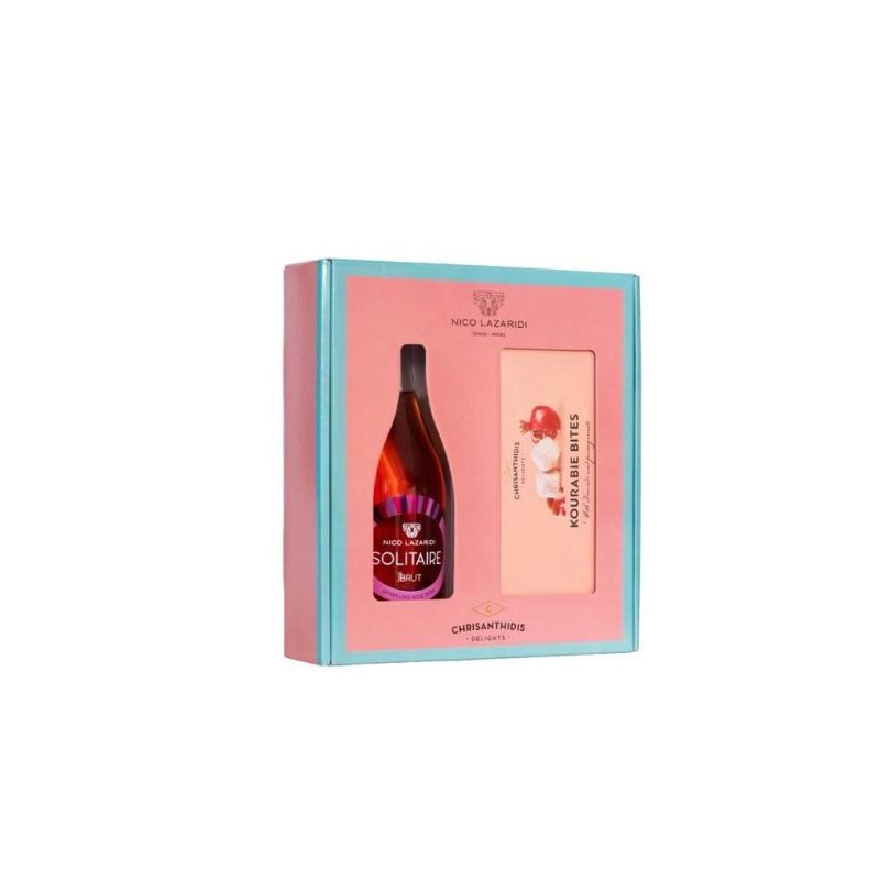 ΛΑΖΑΡΙΔΗ ΚΑΣΕΤΙΝΑ SOLITAIRE ΡΟΖΕ+ΚΟΥΡΑΜΠΙΕΔΕΣ 0,75LT Cava365.gr