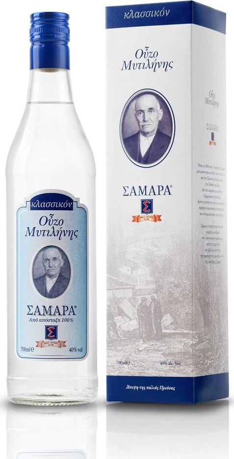 ΟΥΖΟ ΣΑΜΑΡΑ MΠΛΕ  0,7L 40% Cava365.gr